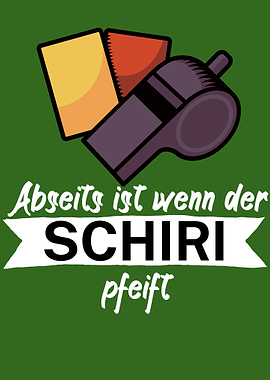 Schiri pfeifen Abseits