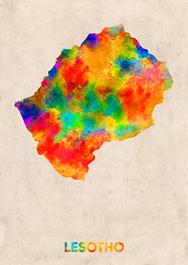 Lesotho map