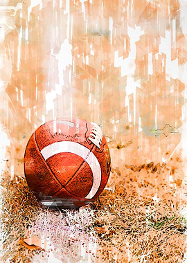 American Football On Pitch