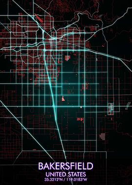 BAKERSFIELD City Map