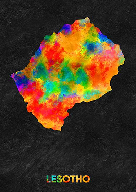 Lesotho map