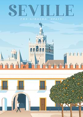 Seville Travel Poster