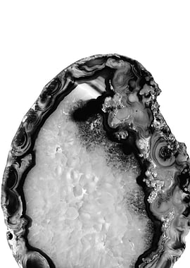 Gray Black White Agate 3