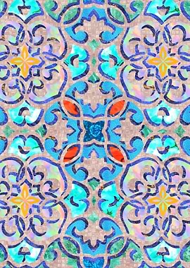 Moroccan Mandala Tile 04