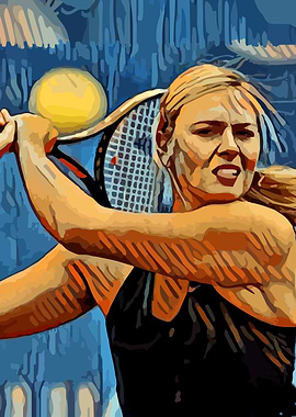 Maria Sharapova Hitting