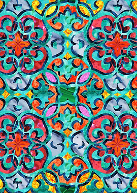 Moroccan Mandala Tile 01