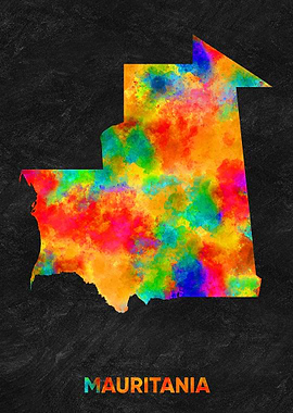 mauritania map