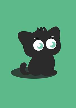 CUTE BLACK CAT