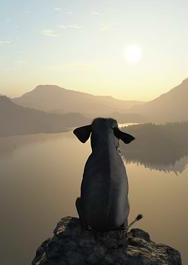Elephant on the mountains