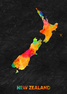 New Zealand map