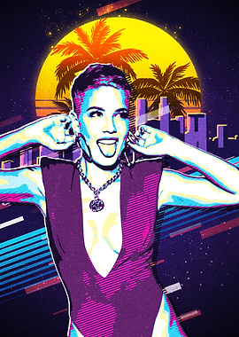 Halsey retro 80s