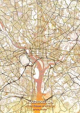 washington gold city map