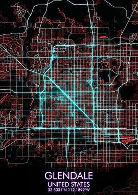 GLENDALE City Map