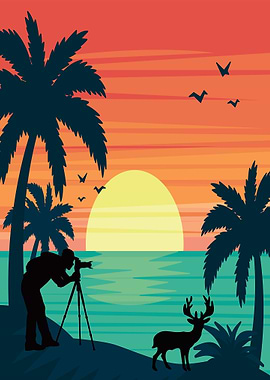 Sunset Beach Animal Flat