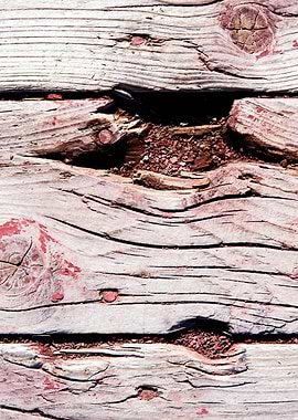 Abraded Wooden Planks