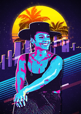Alicia Keys retro 80s