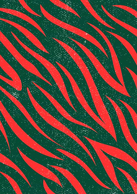 Distressed Tiger Pattern