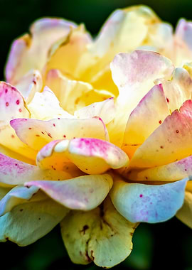 Yellow Rose With Freckles