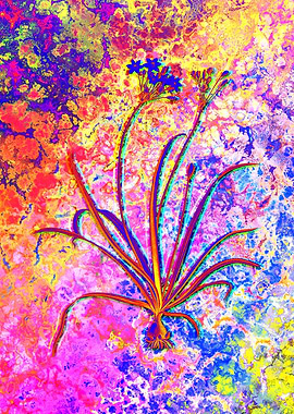 Neon Flower Illustration