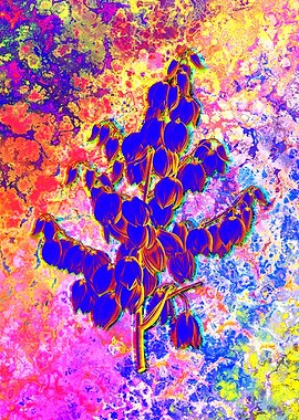 Neon Flower Illustration