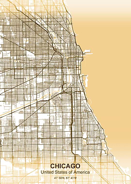 chicago pastel map