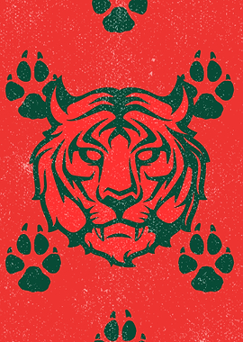 Distressed Tiger Paws