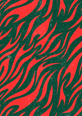 Distressed Tiger Pattern