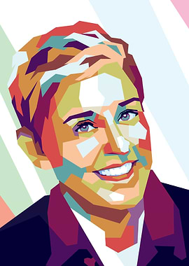Ellen DeGeneres pop art