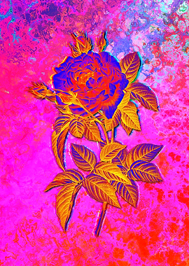 Neon Floral Illustration
