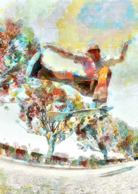 Skateboarding Poster