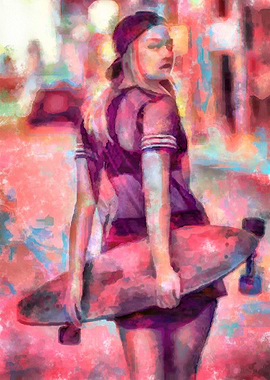 Skateboarding Poster