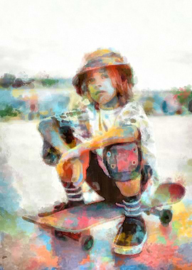 Skateboarding Poster