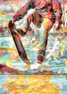 Skateboarding Poster