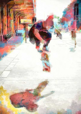 Skateboarding Poster