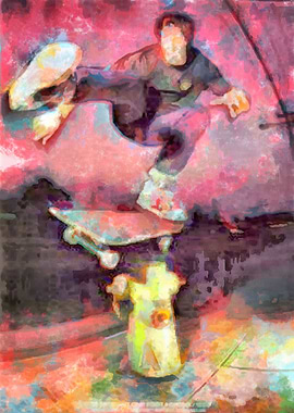 Skateboarding Poster