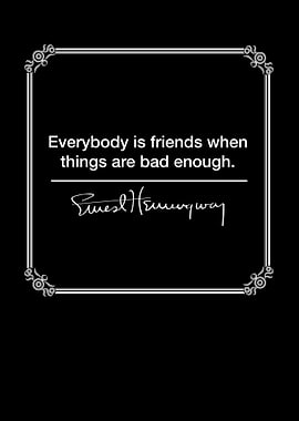 Everybody is friends