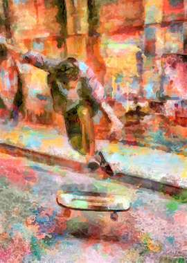 Skateboarding Poster