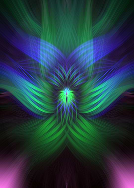 Abstract Fractal Painting