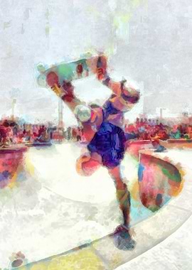 Skateboarding Poster