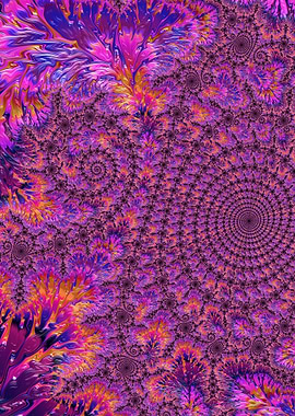 Vibrant Pink Spirals