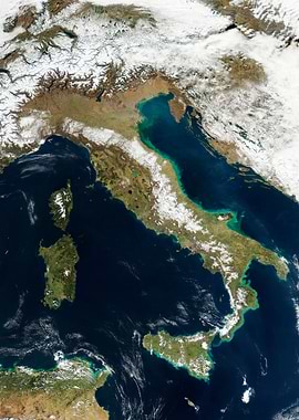 Italy from space