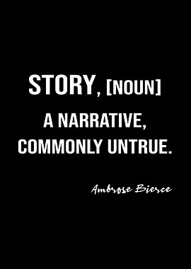 Bierce Quote On Story