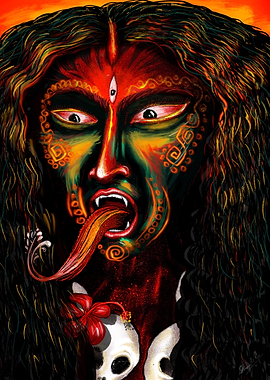 Kali an Indian goddess
