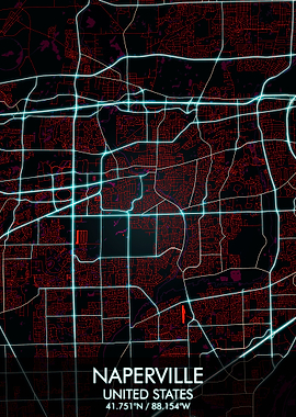 Naperville Illinois Map