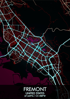 Fremont California Map