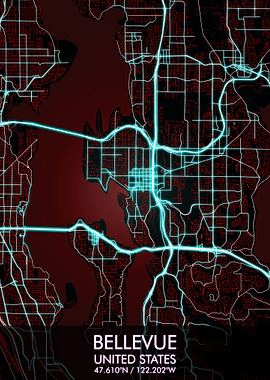 Bellevue Washington Map
