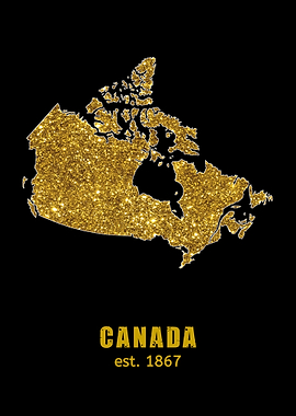 Canada Gold Map