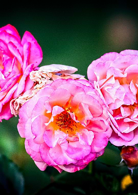 Three Nice Rose Flowers