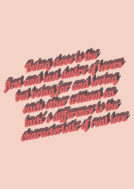 Long Distance Relationship