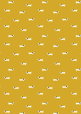 Dachshund dog pattern